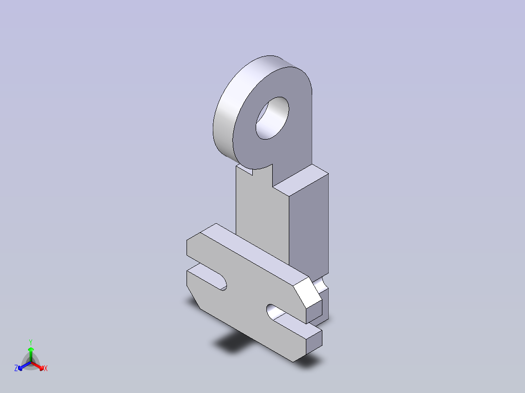 功能丰富的夹具块正等轴测图