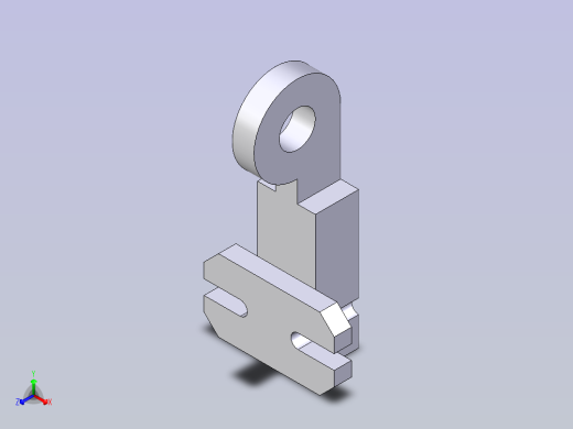 功能丰富的夹具块正等轴测缩略图