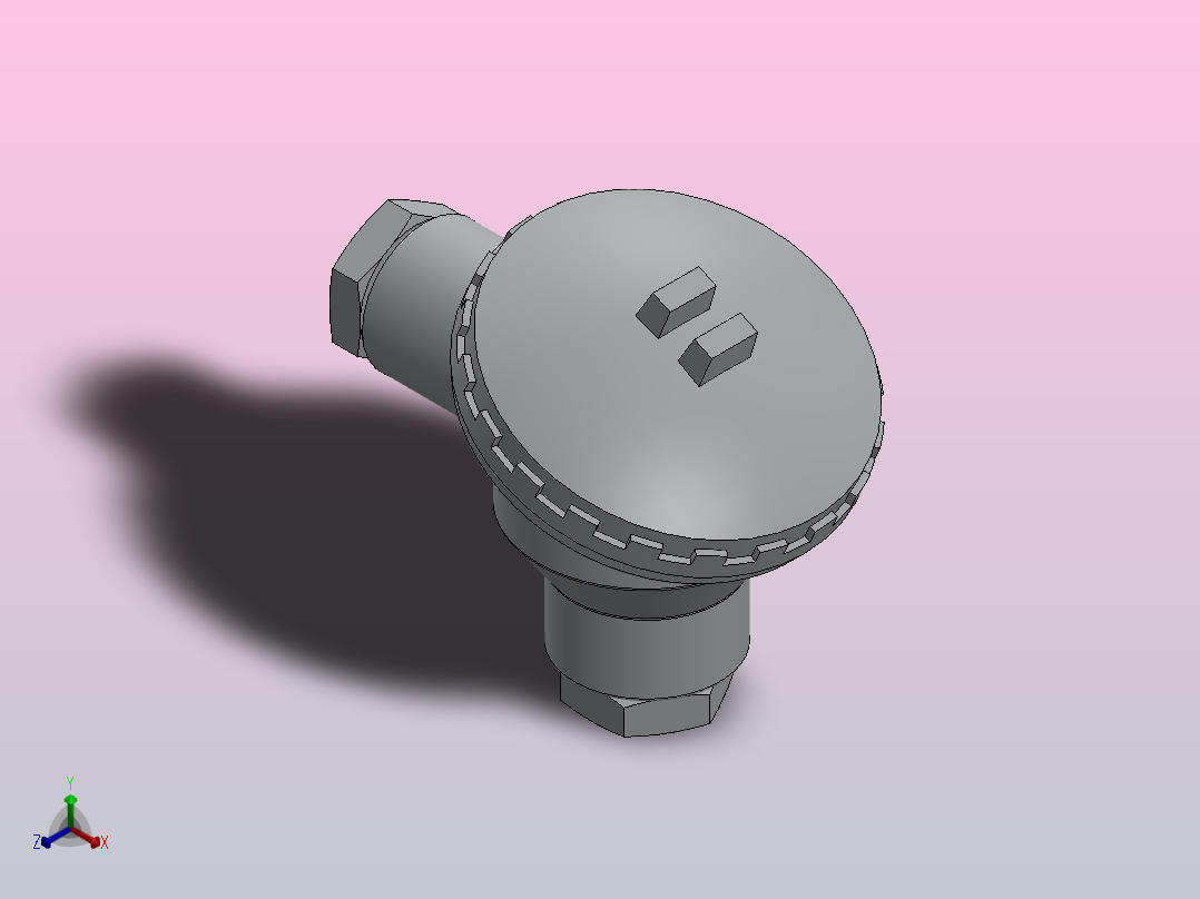 J型和k型的端子正等轴测图