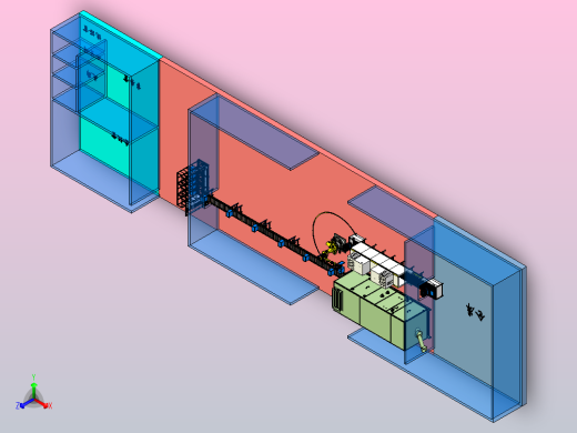 托盘输送线正等轴测缩略图