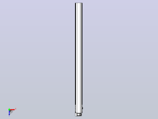皮带直线轴半封闭可选导轨TPA-HNB-202D-140-L2700-LU-Y-P75-N3俯视缩略图