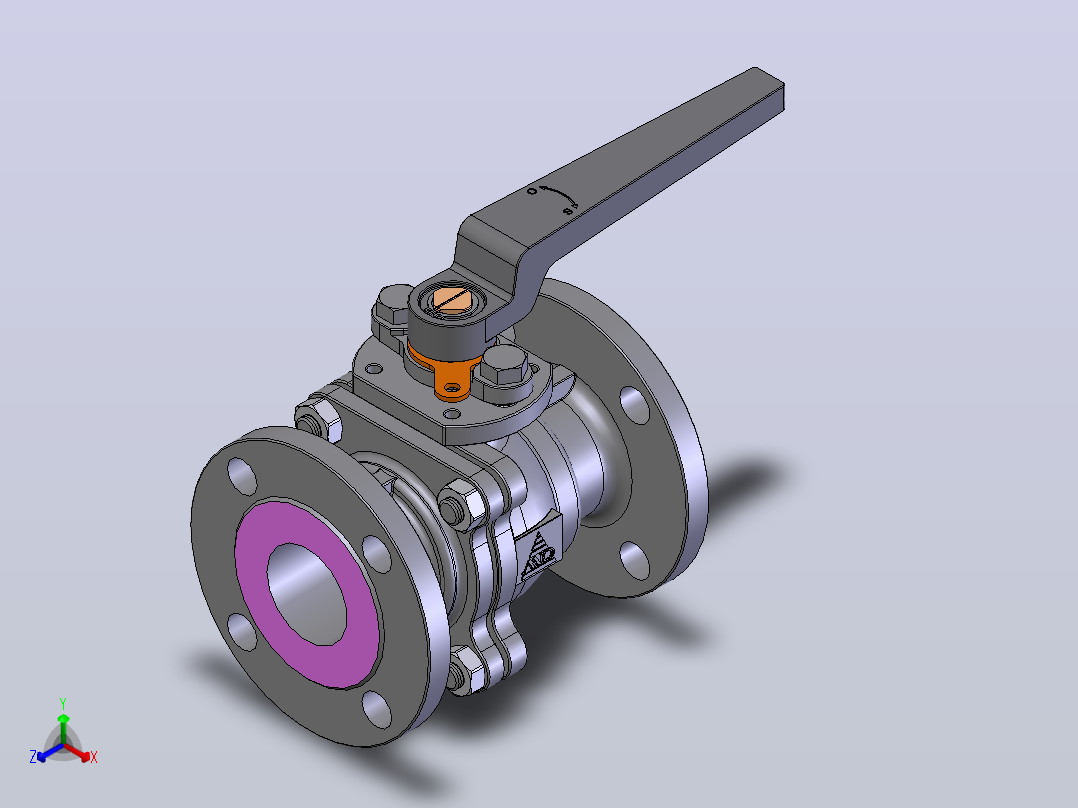 手动球阀User Library-MD52C150DN50-2主视图