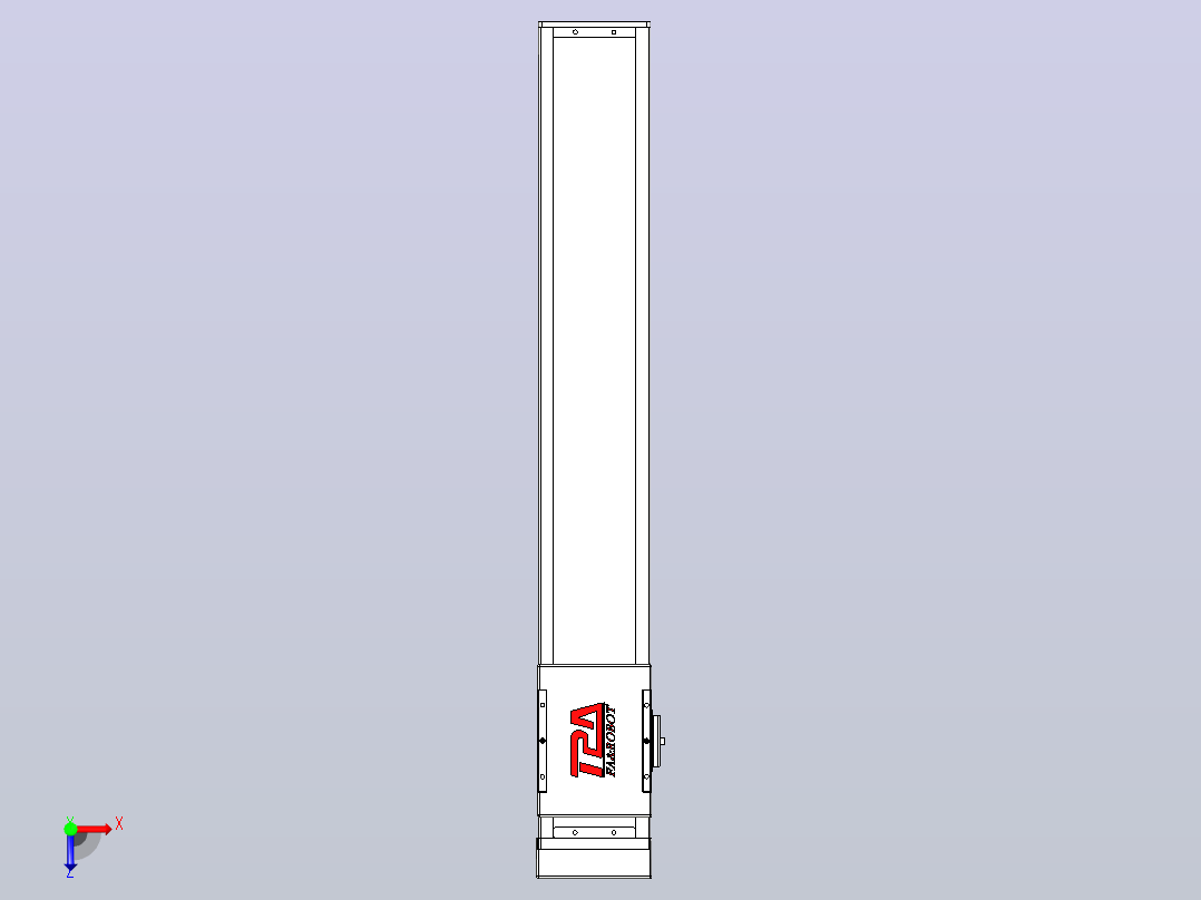 滚珠丝杠直线轴带导轨全封闭TPA-HCR-110D-1610C-L600-MP-Y-P40-N3俯视图