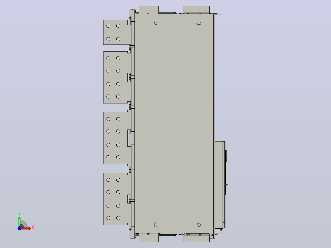 NA1-6300X-4000～5000 4P抽屉万能式断路器三维模型202202前视图