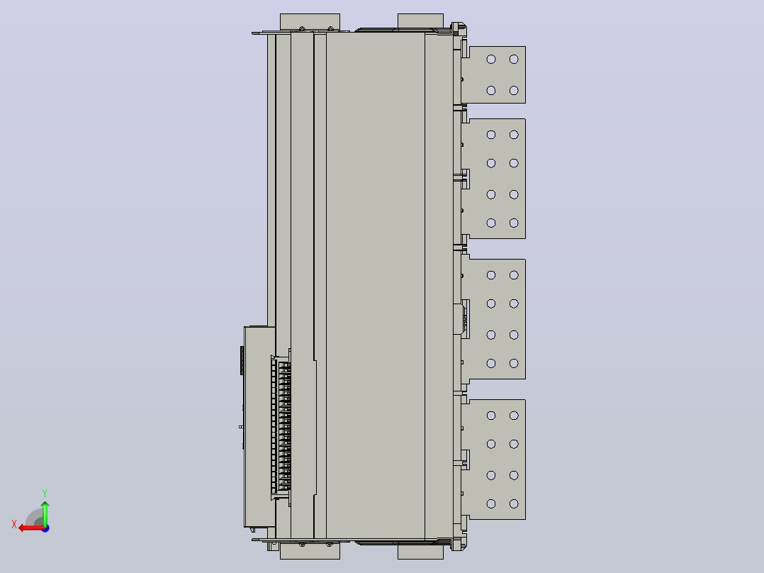 NA1-6300X-4000～5000 4P抽屉万能式断路器三维模型202202后视图