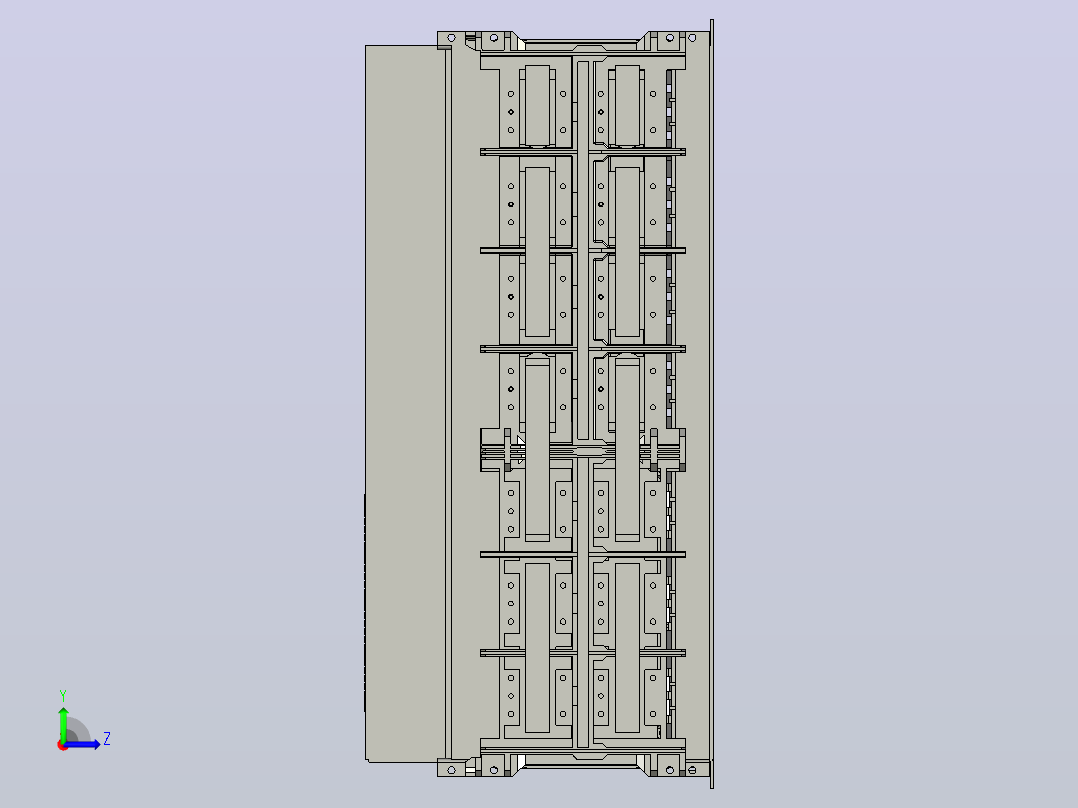NA1-6300X-4000～5000 4P抽屉万能式断路器三维模型202202左视图