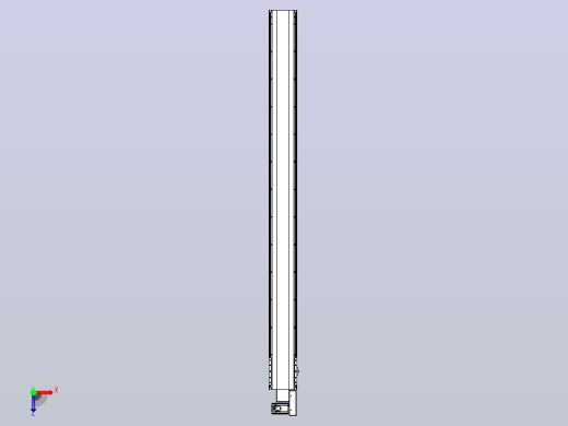 皮带直线轴半封闭可选导轨TPA-HNB-202D-140-L2400-MR-C-P75-N3俯视缩略图