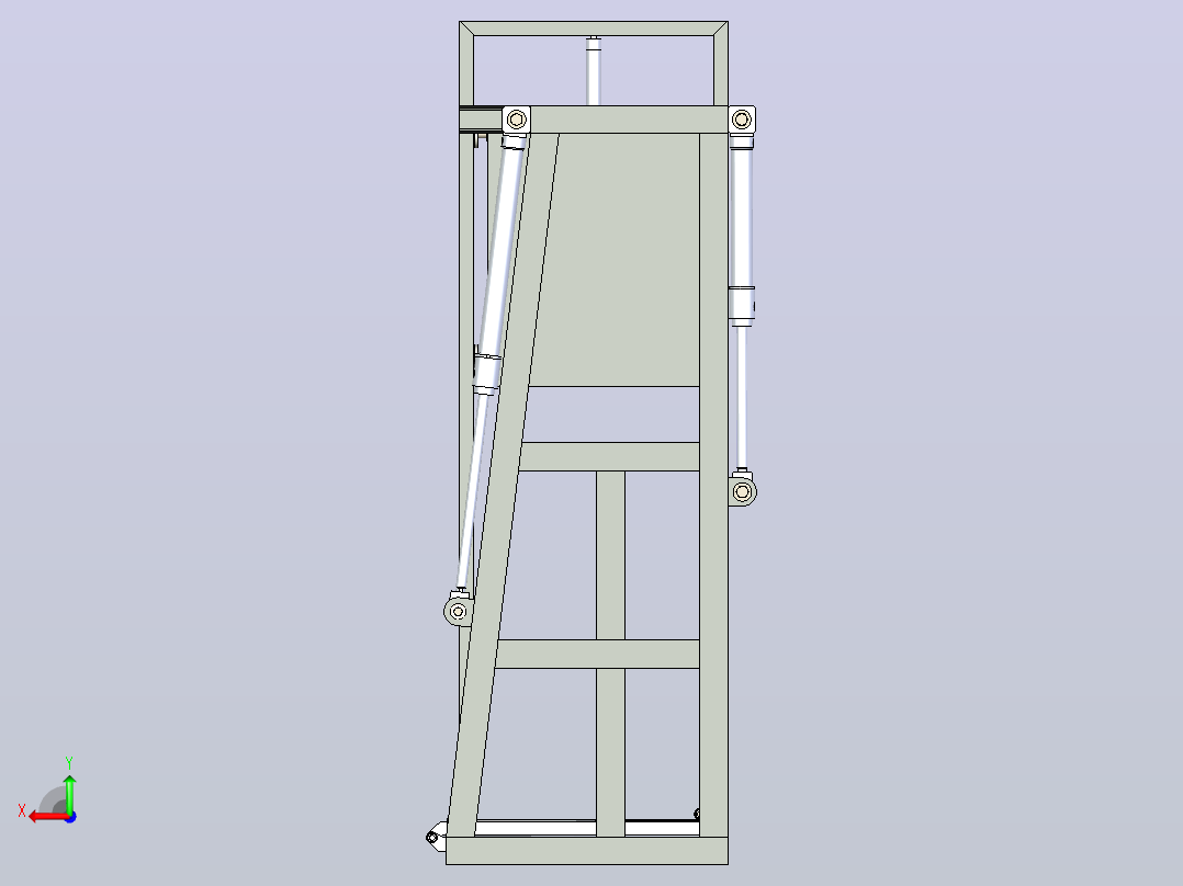 动物转运笼后视图