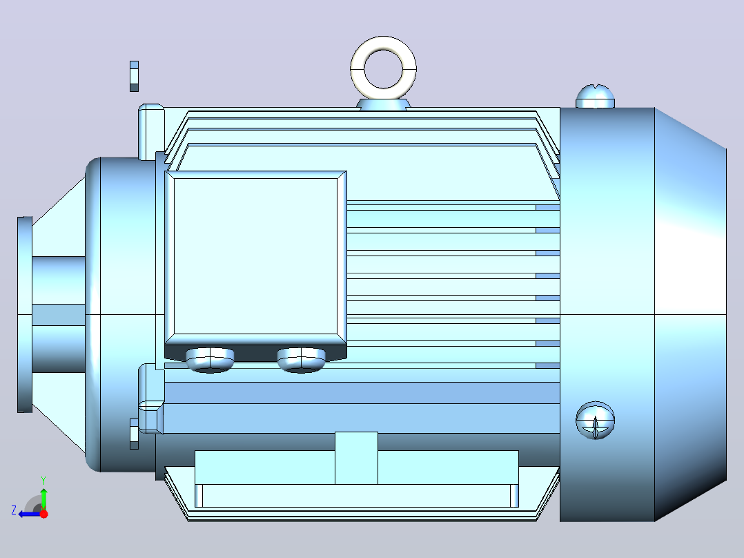 YE2B液压油泵专用电动机（与CB-B 齿轮泵配套）[YE2B-100L1-4]右视图