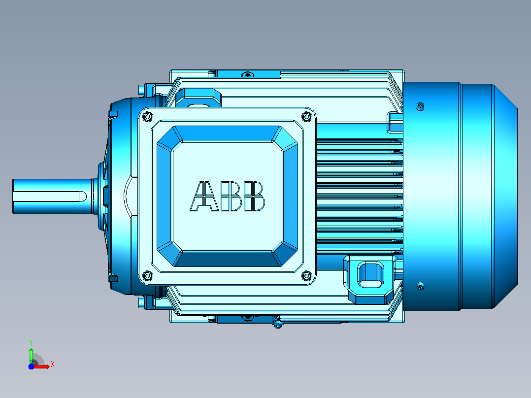 电机- ABB M2BAX180M_B3前视图