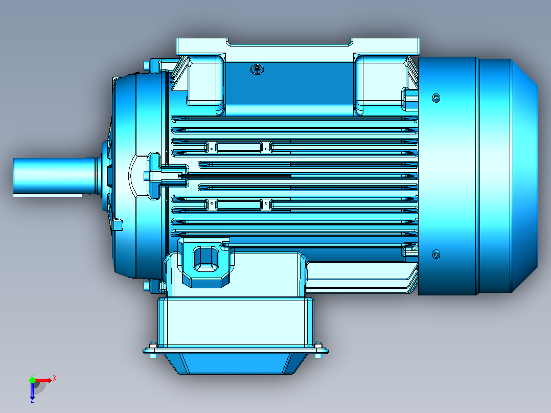 电机- ABB M2BAX180M_B3俯视图