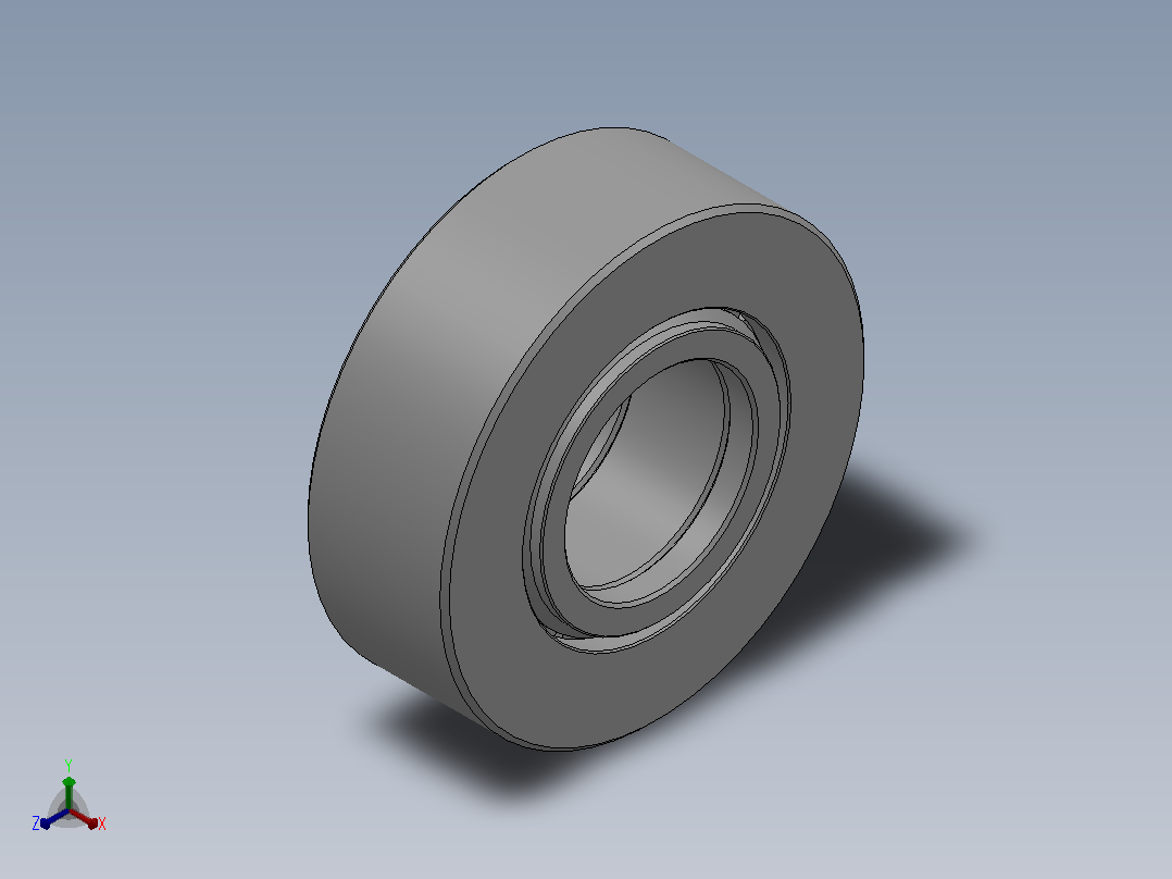 NUTR型平挡圈型双列满装圆柱滚子滚轮轴承_NUTR4090X主视图