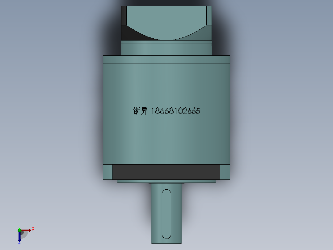 PLF160转120(孔输出)精密行星减速机[PLF160-4-S2-P2-40]俯视图