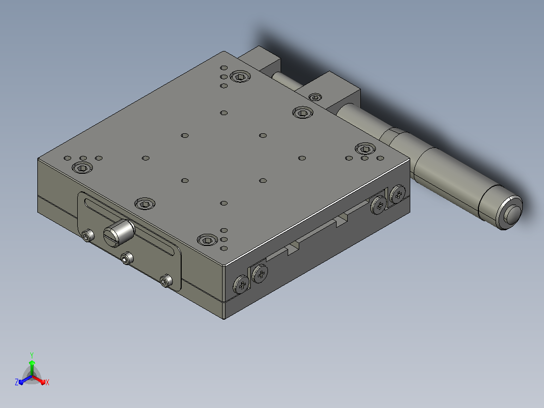 交叉滚柱型X轴滑台-120X120@CGZX120 LGZX120 RGZX120主视图