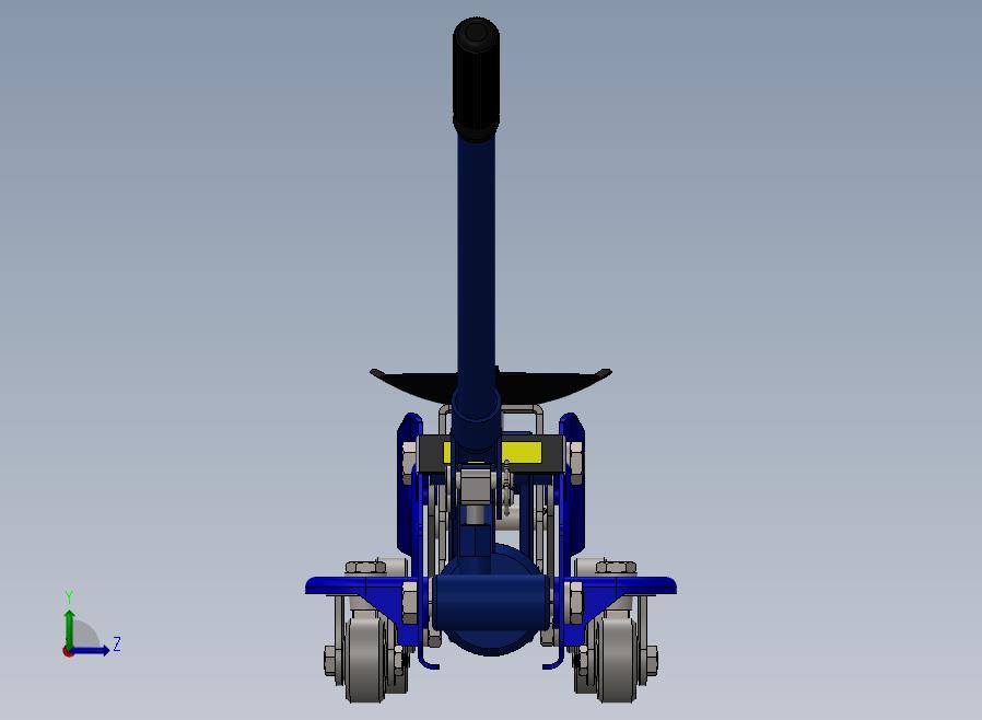 A24-汽车用液压千斤顶左视图