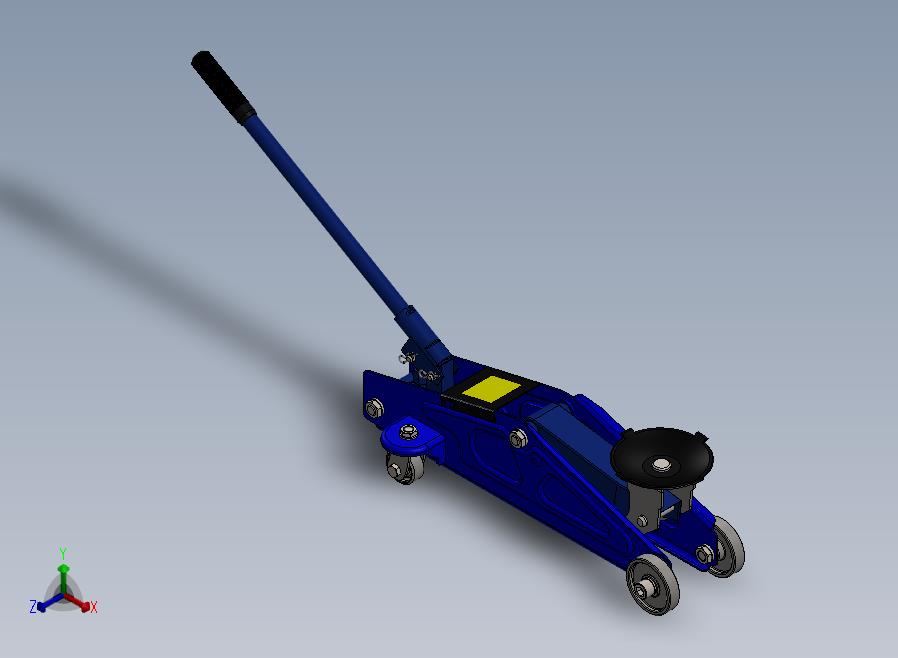 A24-汽车用液压千斤顶正等轴测图