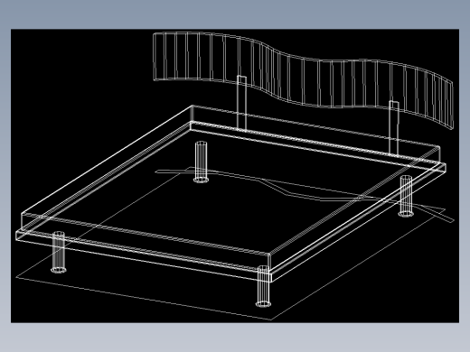 室内家具和灯具等的模型十-J-B06
