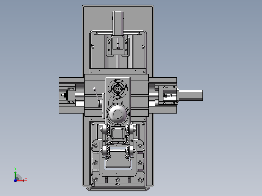 X7132铣钻床 3d图 机械设备自动化3D模型素材文件资料STP前视图