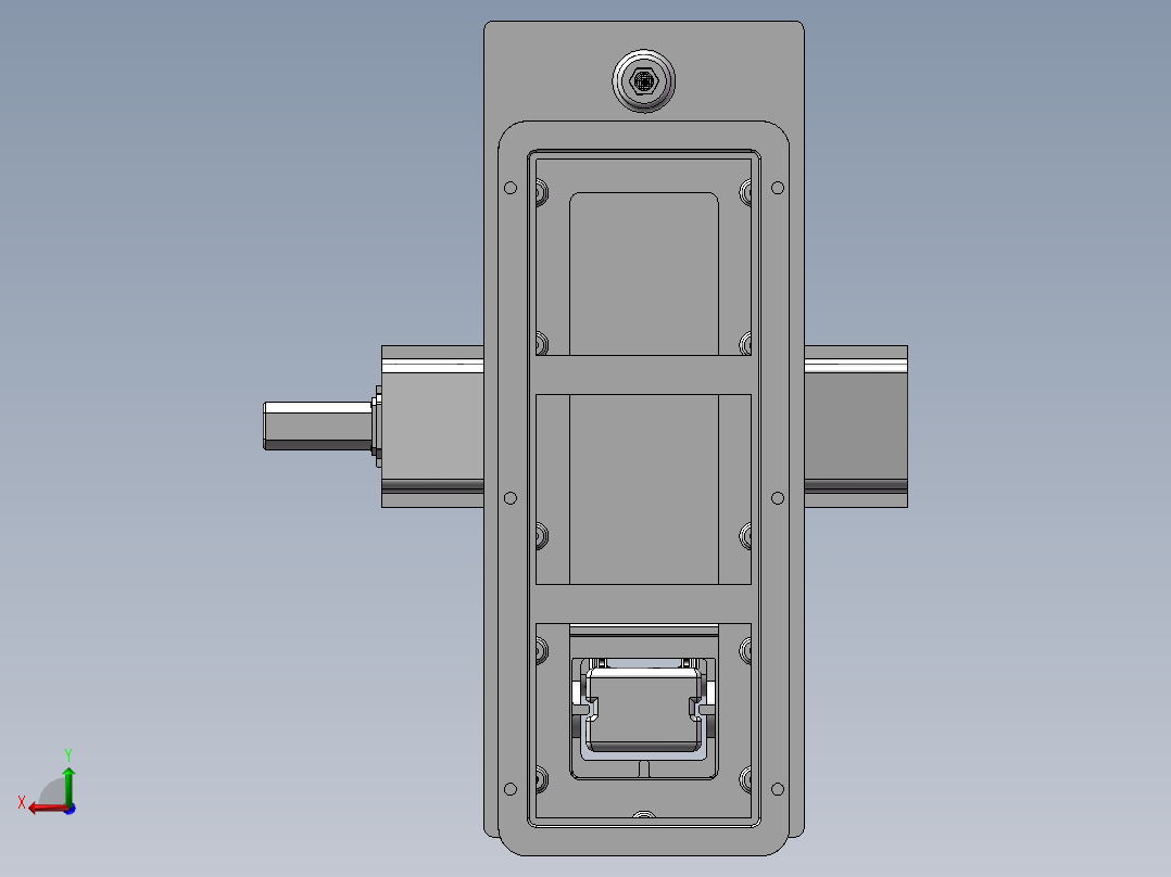 X7132铣钻床 3d图 机械设备自动化3D模型素材文件资料STP后视图