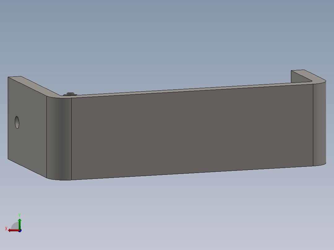 万向接头万向节3D数模图纸 Solidworks设计后视图