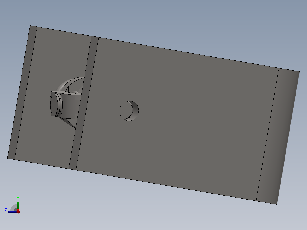 万向接头万向节3D数模图纸 Solidworks设计右视图