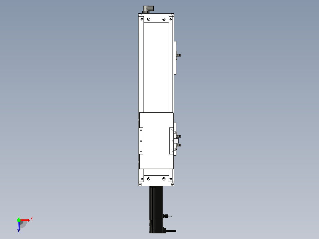 Toyo东佑达直线模组-ECH12-250-BC-100W+煞車俯视图