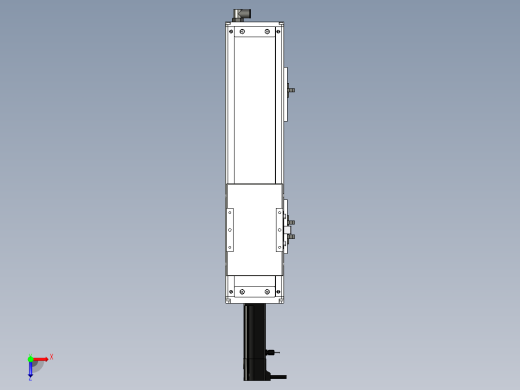 Toyo东佑达直线模组-ECH12-250-BC-100W+煞車俯视缩略图