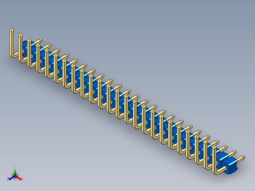 彩色公排针 100mil 2.54mm 系列-DS1022_blue_24p_100mil_TypeU_rev1.0正等轴测缩略图