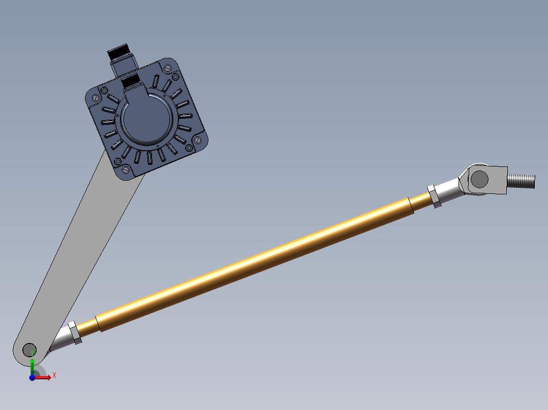 抱袋器机构3D数模图纸 Solidworks设计前视图