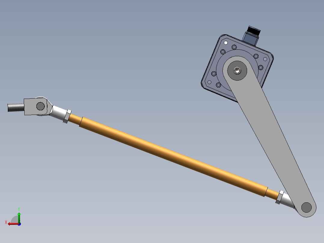 抱袋器机构3D数模图纸 Solidworks设计后视图