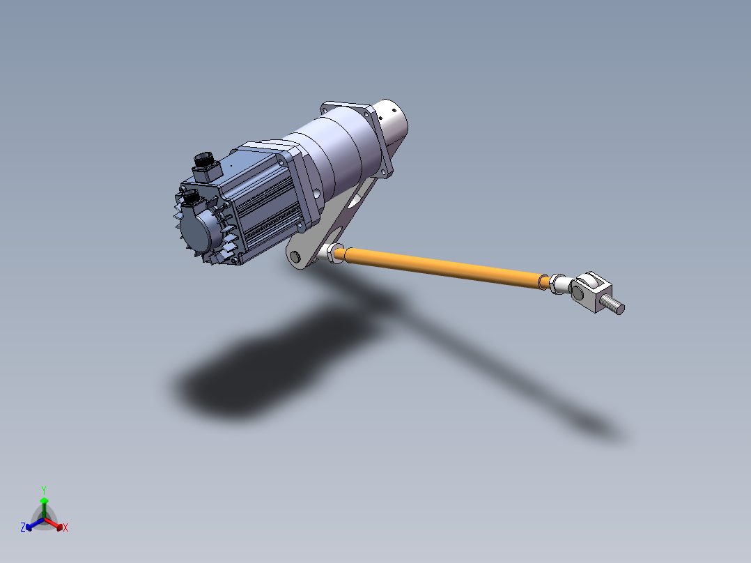 抱袋器机构3D数模图纸 Solidworks设计正等轴测图