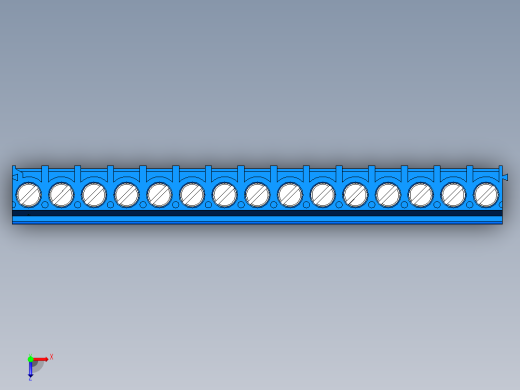 DEGSON DG302 系列 5.0 接线端子-DG302-5.0-15P-12-00AH俯视缩略图