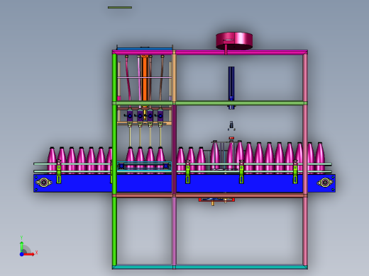 大瓶洗洁剂全自动液体灌装生产线前视缩略图