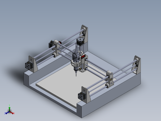 CNC 3D打印机模型正等轴测缩略图
