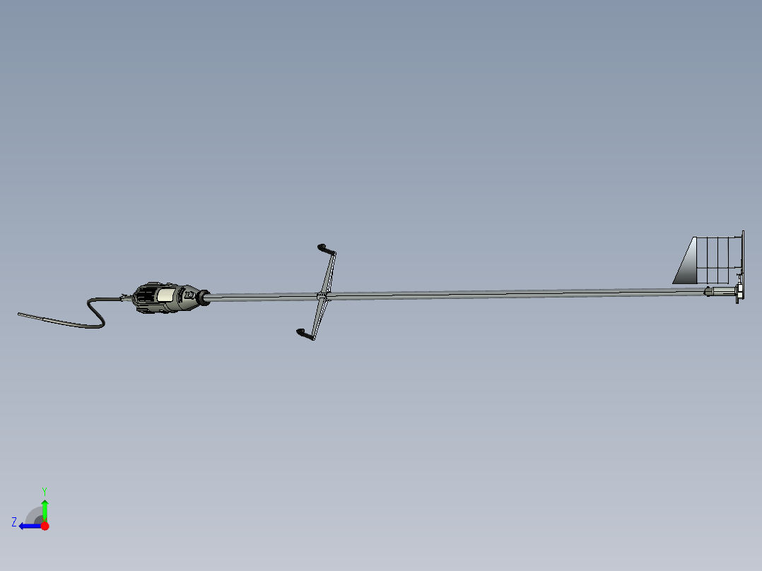 手持式镰刀割草机修剪机右视图