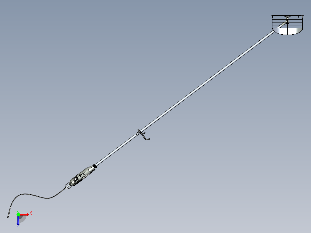 手持式镰刀割草机修剪机俯视图