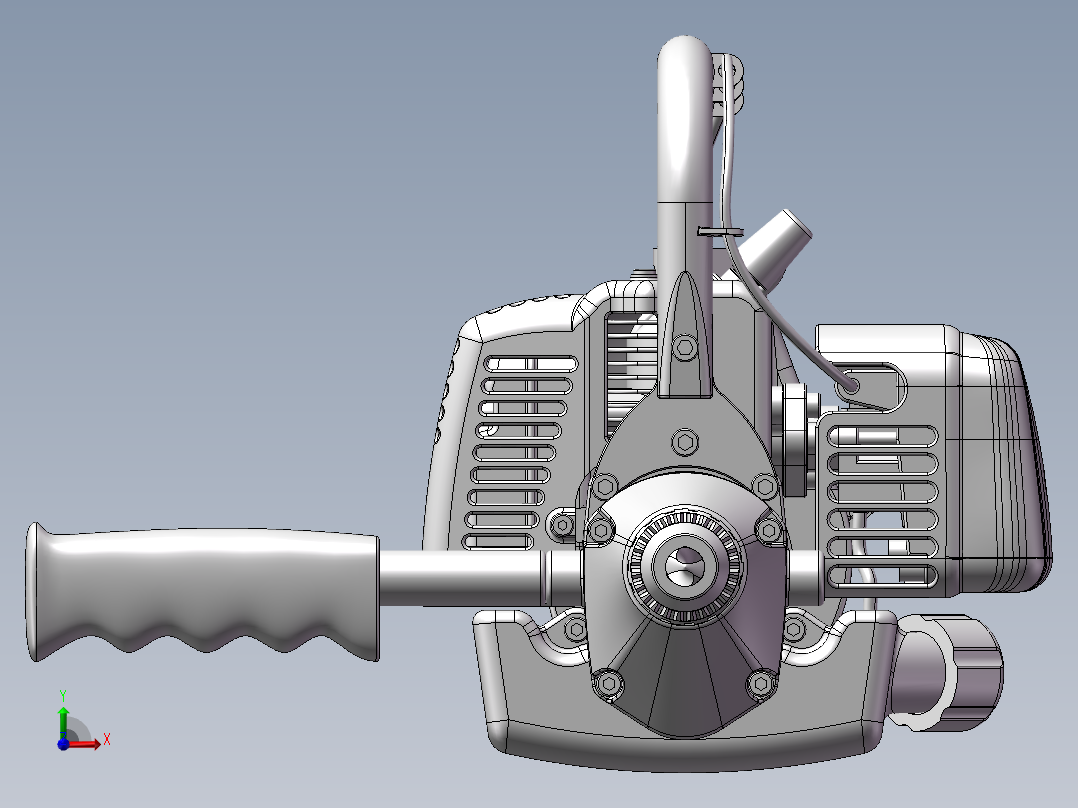 589钻孔机床前视图