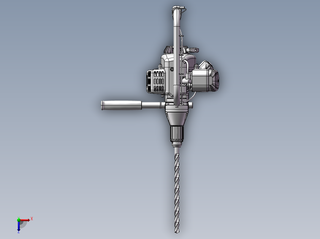 589钻孔机床俯视图