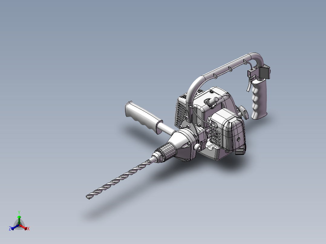 589钻孔机床正等轴测图