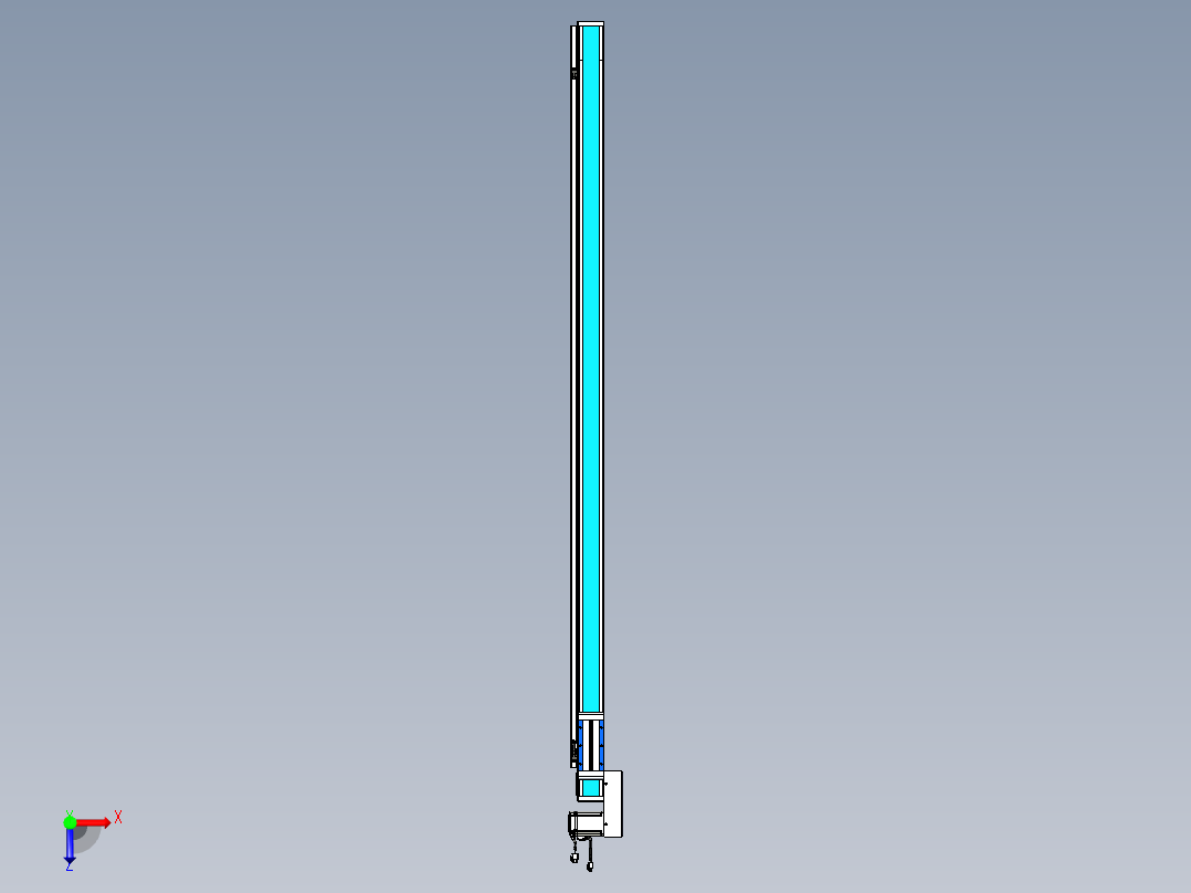 威洛博LB.GB同步带传动--欧规系列LB6A-L65-S1650-BL俯视图