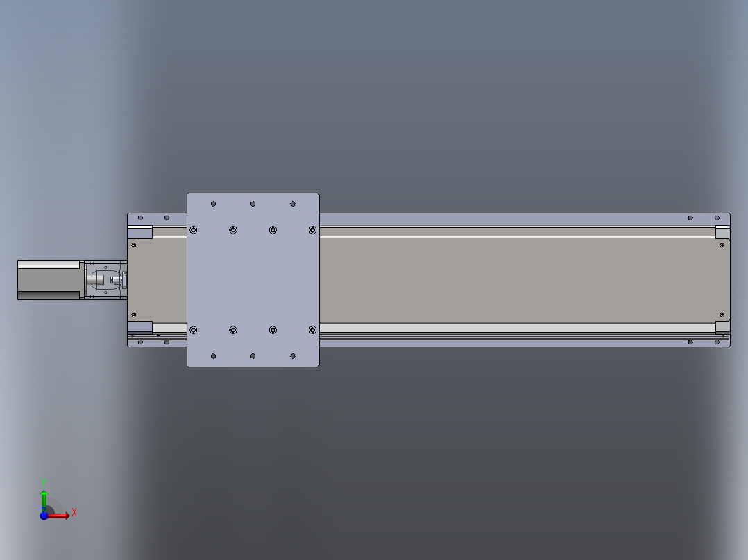 非型材滑台前视图