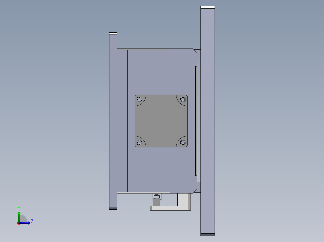 非型材滑台左视图