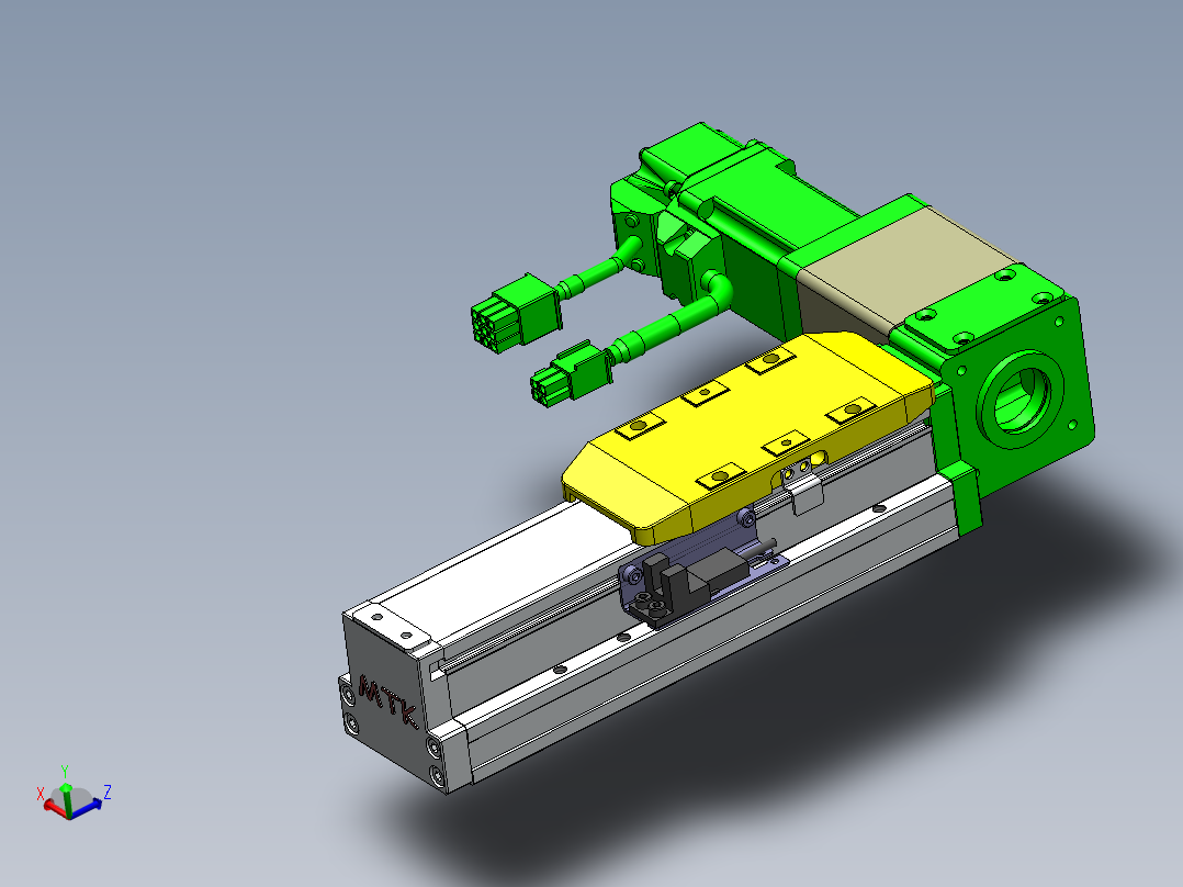 GTA内嵌同步带全封闭GTA5-BL-100W主视图
