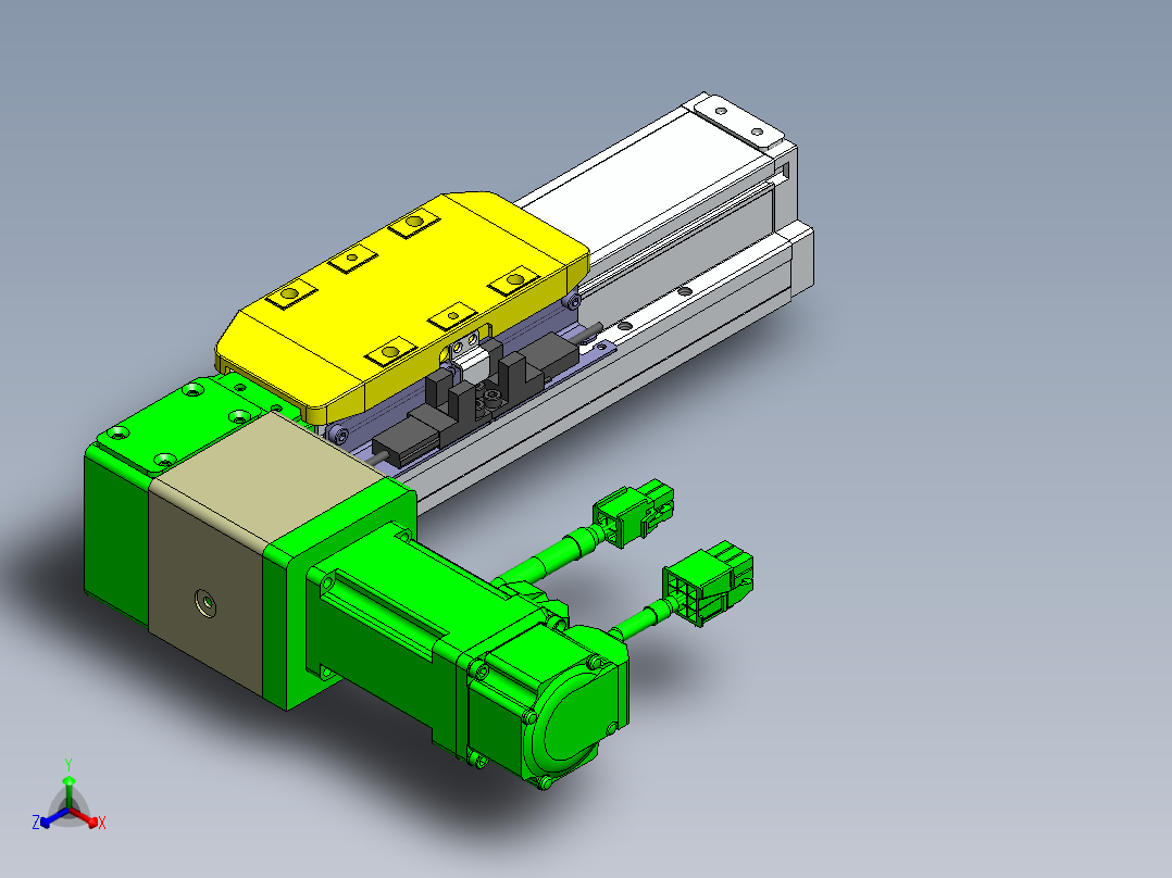 GTA内嵌同步带全封闭GTA5-BL-100W正等轴测图
