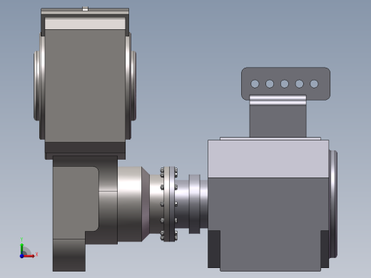 crh380牵引电机与齿轮箱前视缩略图