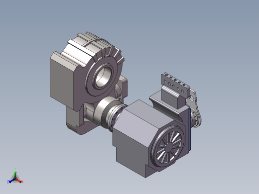 crh380牵引电机与齿轮箱正等轴测缩略图