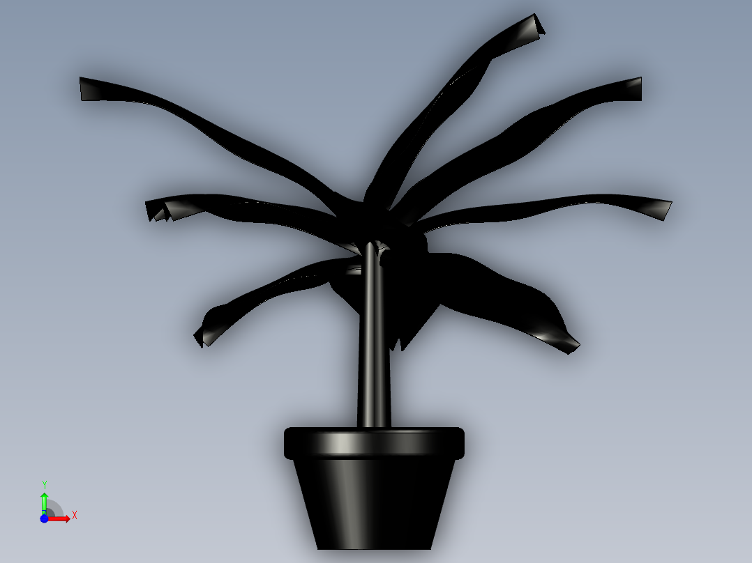 芭蕉植物前视图