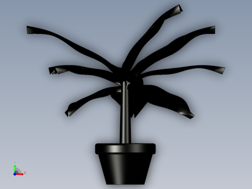 芭蕉植物前视缩略图