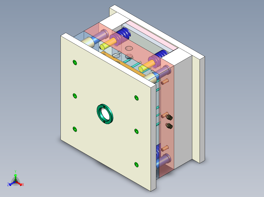 充电宝外注塑模具==1285649=280正等轴测图