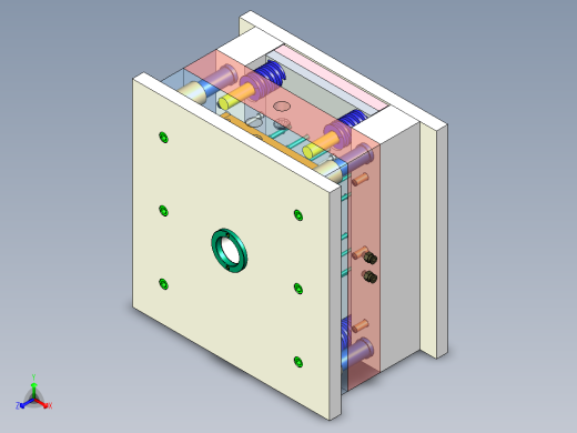 充电宝外注塑模具==1285649=280正等轴测缩略图